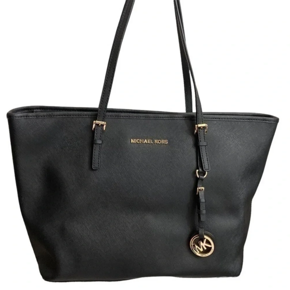 Michael kors black saffiano leather tote bag - Picture 1 of 10
